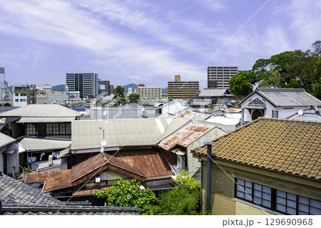 倉敷美観地区から倉敷駅への町並み 岡山県倉敷市 倉敷美観地区から倉敷駅への町並み 岡山県倉敷市 129690968