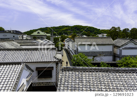 倉敷美観地区の町並み　岡山県倉敷市 129691023