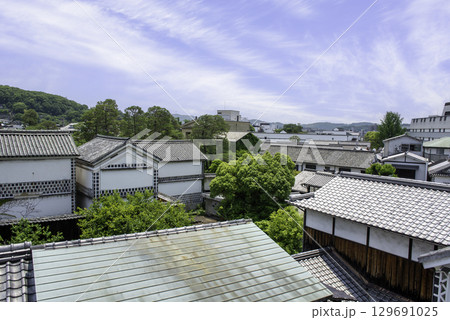 倉敷美観地区の町並み　岡山県倉敷市 129691025