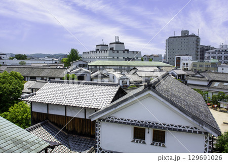 倉敷美観地区の町並み　岡山県倉敷市 129691026