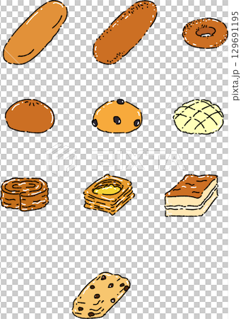 光滑的甜麵包 129691195