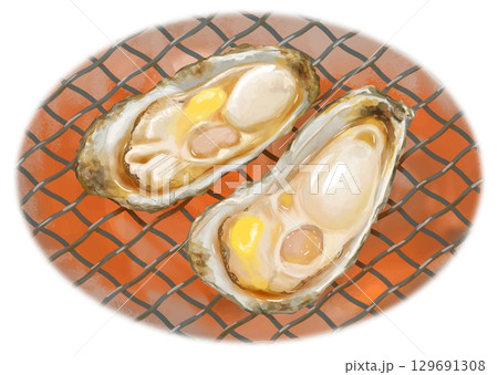 冬が旬!リアルな焼き牡蠣(バター醤油)炭火焼 冬が旬!リアルな焼き牡蠣(バター醤油)炭火焼 129691308