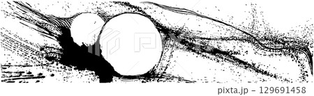宇宙　手書きイラスト 129691458