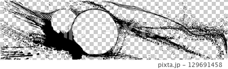 宇宙　手書きイラスト 129691458