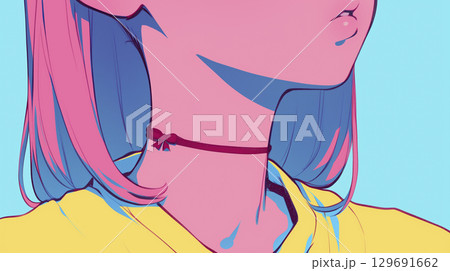 アニメーションイラスト　少女 129691662