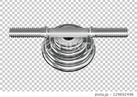 Parts of cast iron Chrome Adjustable Dumbbell, rod and weight plates 129692496