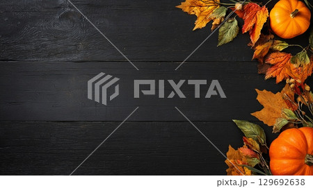 かぼちゃとかぼちゃのバック 129692638