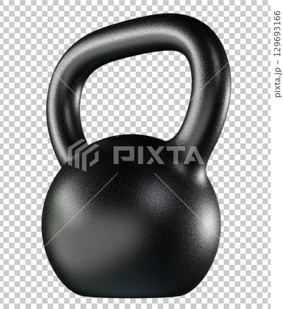 Kettlebell fitness weight, blank heavy cast iron powerlifting equipment 129693166