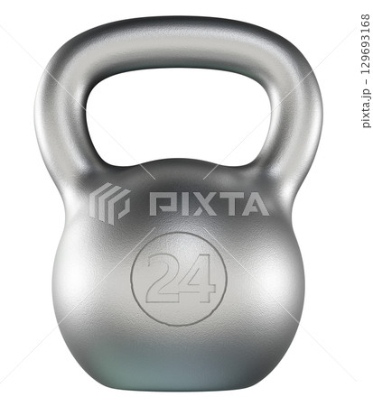 Kettlebell fitness weight, 24 kg heavy cast iron powerlifting equipment 129693168