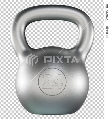 Kettlebell fitness weight, 24 kg heavy cast iron powerlifting equipment 129693168