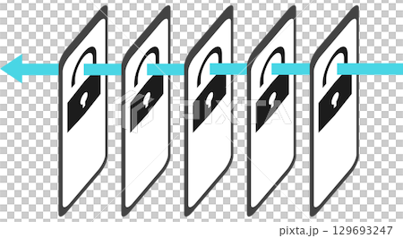 サイバーセキュリティのイラスト サイバーセキュリティのイラスト 129693247