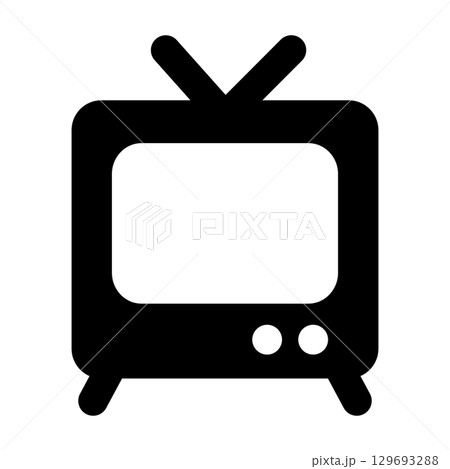 ブラウン管のアイコン 129693288