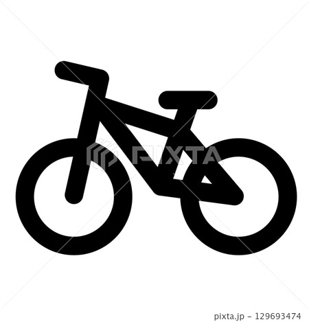 自転車のアイコン 129693474