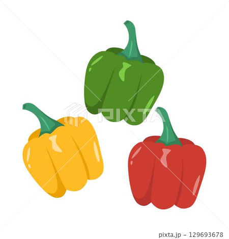 bell pepper vegetable illustration design bell pepper vegetable illustration design 129693678