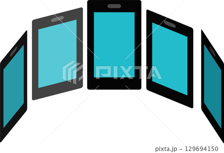 インフルエンサーのグラフィック素材イラスト 129694150