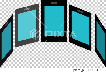 Influencer graphic material illustration 129694150