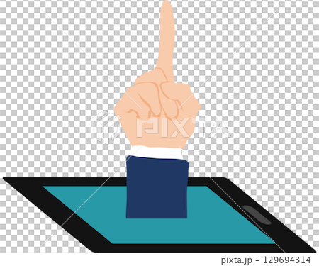 Illustration of a company using social media Illustration of a company using social media 129694314