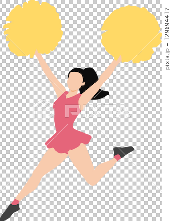 チアリーダーのイラスト 129694417