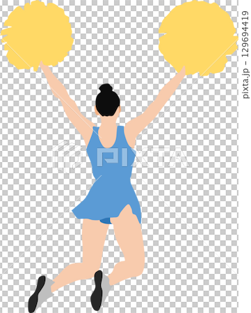 Cheerleader illustration Cheerleader illustration 129694419