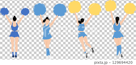 Cheerleader illustration Cheerleader illustration 129694420