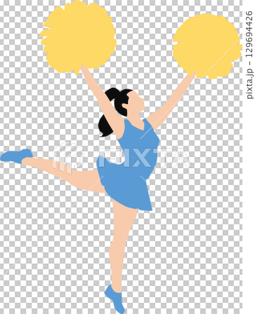 チアリーダーのイラスト 129694426