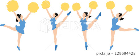 チアリーダーのイラスト チアリーダーのイラスト 129694428