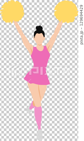 Cheerleader illustration Cheerleader illustration 129694429