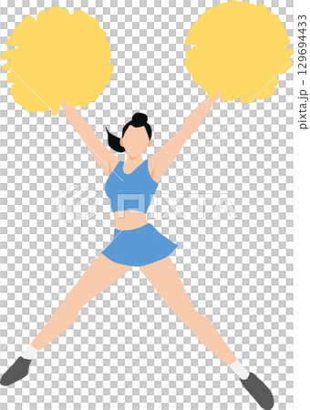 Cheerleader illustration 129694433