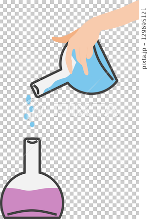 實驗圖形素材插畫 129695121