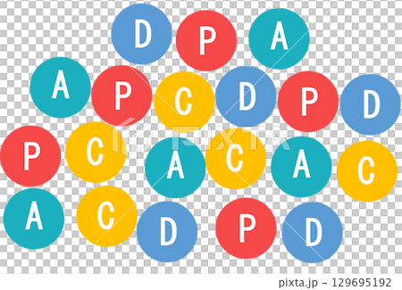 PDCAサイクルのイラスト PDCAサイクルのイラスト 129695192