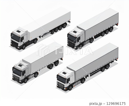 アイソメトリック　トラック 129696175