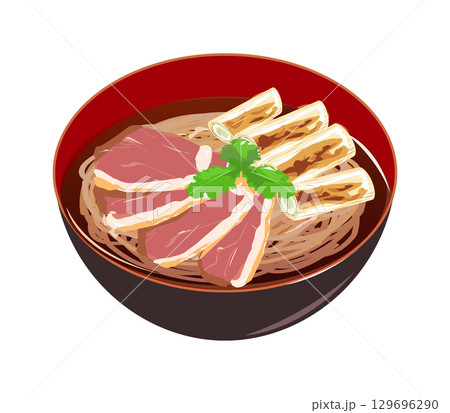 鴨南蛮そば(赤身強め) 鴨南蛮そば(赤身強め) 129696290