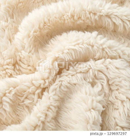 Detailed Macro Of Plush Cream Colored Wool...のイラスト素材 [129697297] - PIXTA