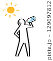 シンプルな人間_水分補給 129697812