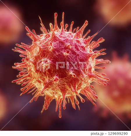危険なウイルスの姿 129699290