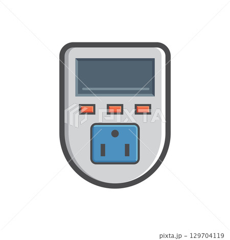 Plumbing equipment tool device vector icon. Plumbing equipment tool device vector icon. 129704119