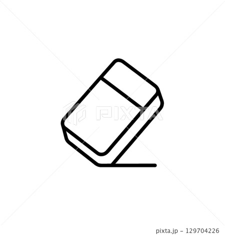 消去ツールの線画アイコン、素材、背景なし、イラスト 129704226