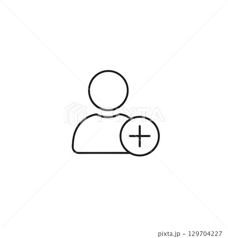 新規登録の線画アイコン、素材、背景なし、イラスト 新規登録の線画アイコン、素材、背景なし、イラスト 129704227