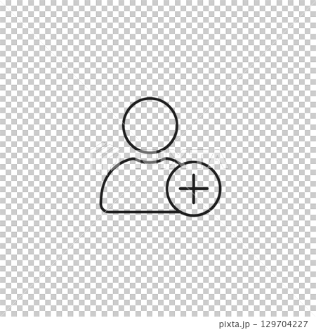 新註冊的線描圖示、素材、無背景、插圖 新註冊的線描圖示、素材、無背景、插圖 129704227