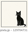 黒猫のギフトカード 129704731