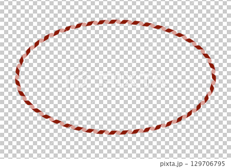 時尚的紅色和粉紅色絲帶橢圓形框架 時尚的紅色和粉紅色絲帶橢圓形框架 129706795