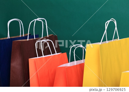 Shopping paper gift bags Shopping paper gift bags 129706925