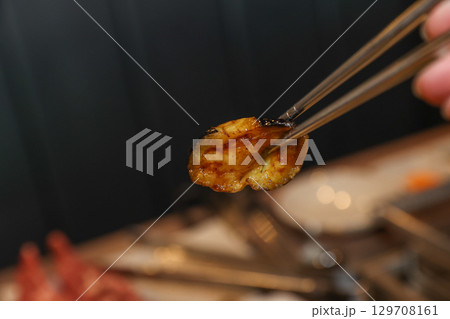 Stir-fried Potatoes, Eggplant, and Peppers. Chinese food 129708161