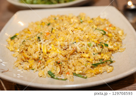 Chinese food. Egg fried rice Chinese food. Egg fried rice 129708593