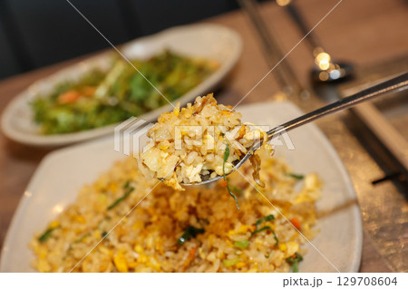Chinese food. Egg fried rice Chinese food. Egg fried rice 129708604