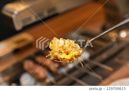 Chinese food. Egg fried rice 129708615