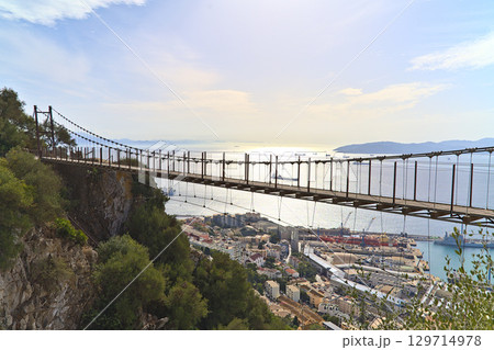 View at Windsor Suspension Bridge on Gibraltar View at Windsor Suspension Bridge on Gibraltar 129714978