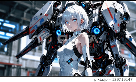 ロボットとサイボーグ美少女 ロボットとサイボーグ美少女 129719147