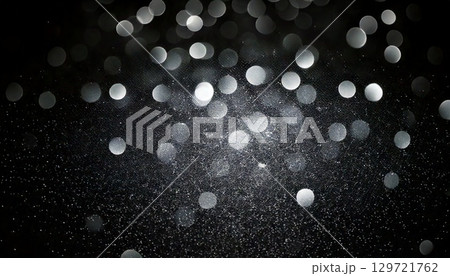 シルバー 光　ボケ　テクスチャ 129721762