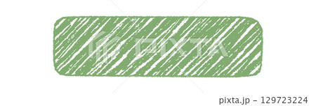 Green crayon scribble creates a diagonal rectangle frame. Organic sketch patch and quote banner, with textured background, ideal for creative card or poster template. Green crayon scribble creates a diagonal rectangle frame. Organic sketch patch and quote banner, with textured background, ideal for creative card or poster template. 129723224